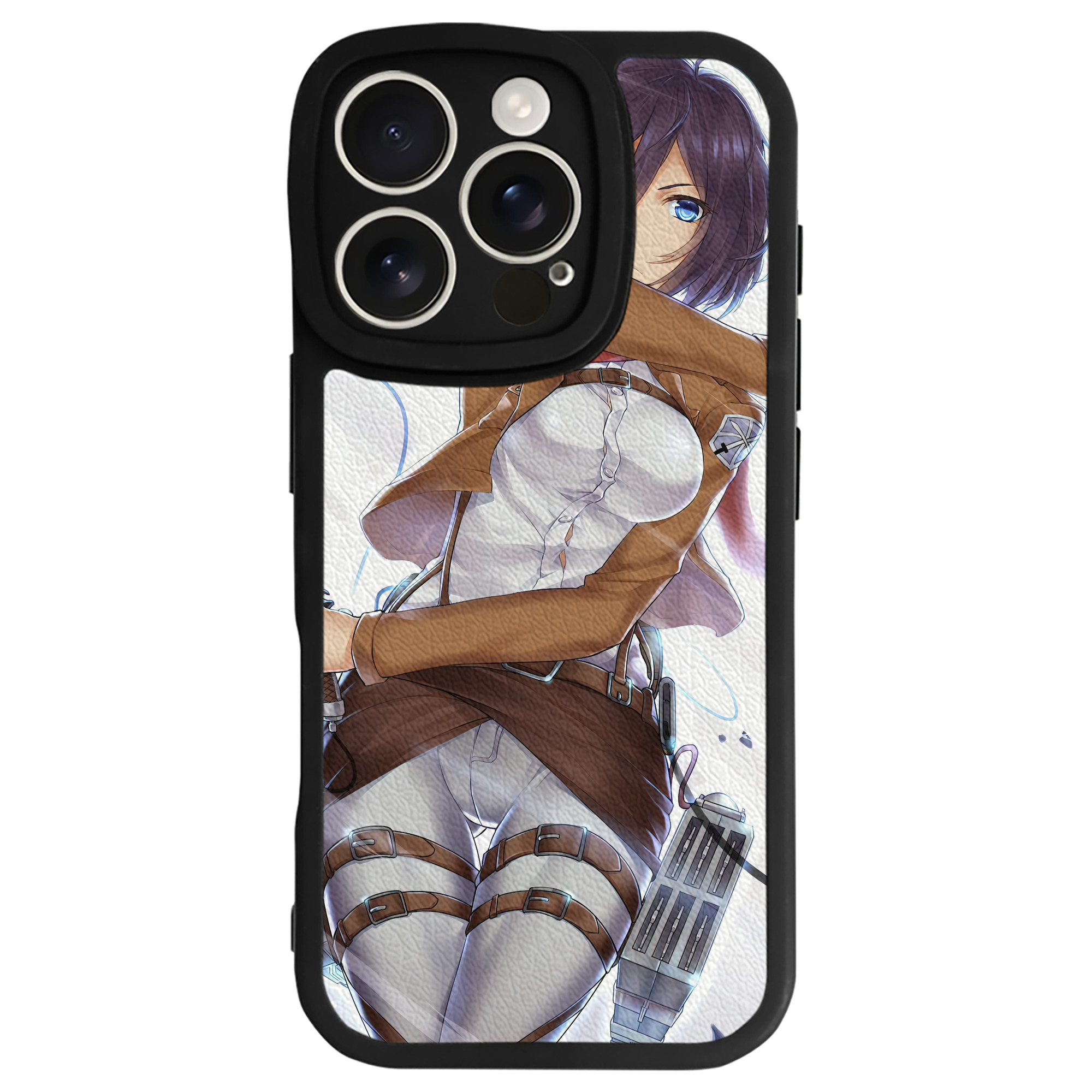 （画像用） 進撃の巨人 Attack on Titan 【iPhone 16シリーズ対応】シリコンスマホケース（レザー調） 材質：シリコン